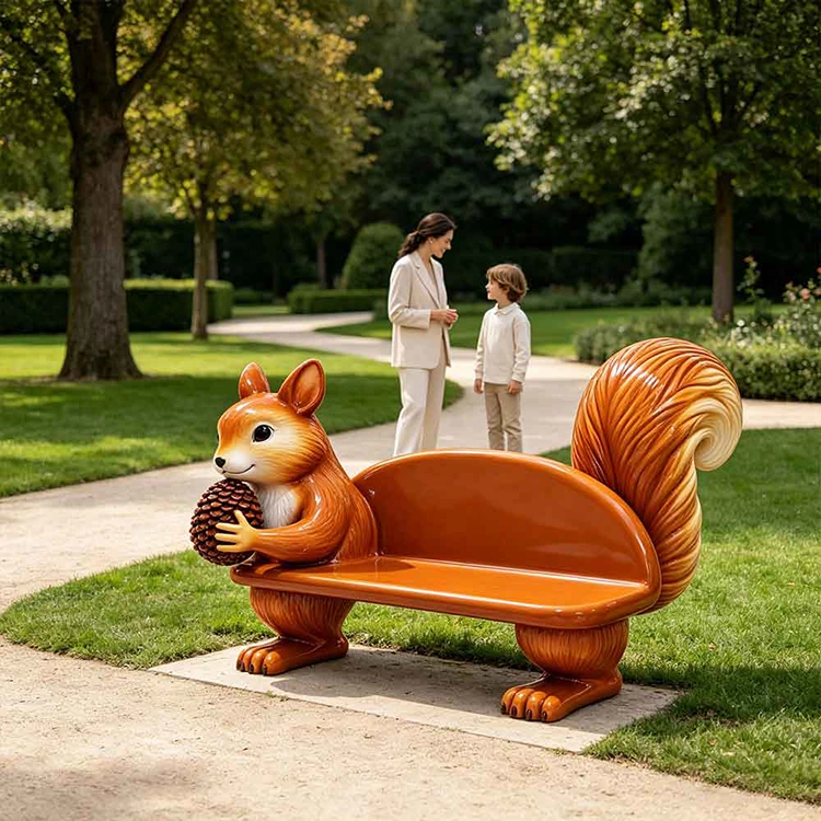 စိတ်ကြိုက် FRP Squirrel Bench