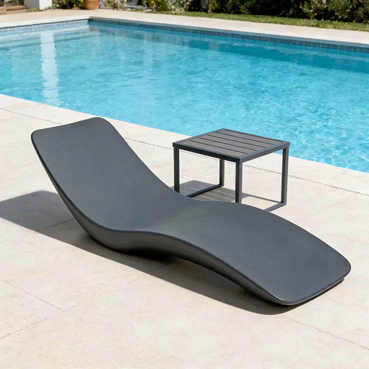 Fiberglass ရေစိုခံ S ပုံစံ FRP Sun Lounger